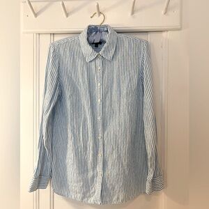 Talbots Linen Shirt Blouse S